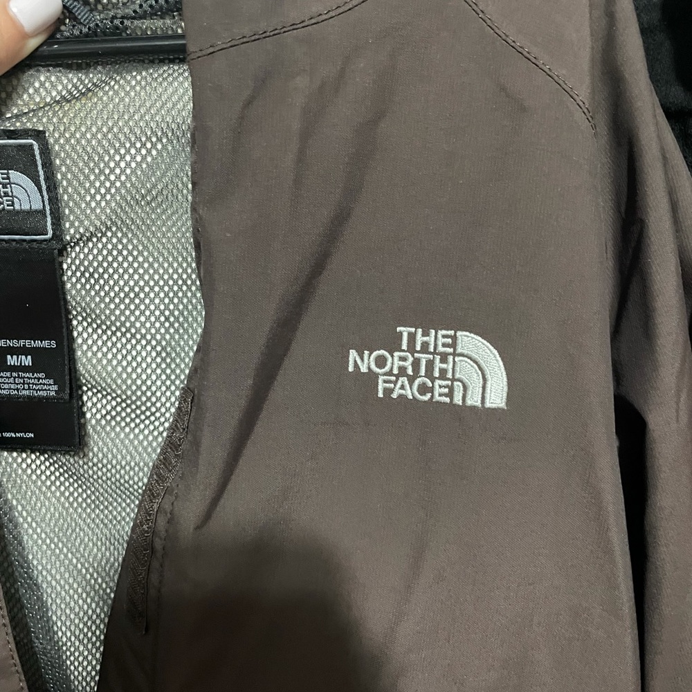 Brown North Face Windbreaker